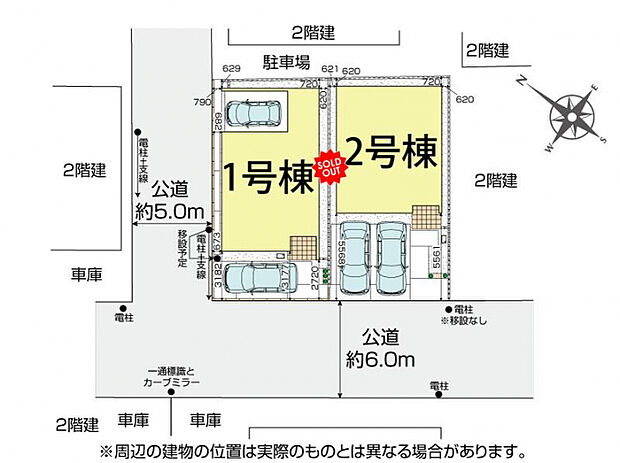桶川市東2丁目2棟 区画図