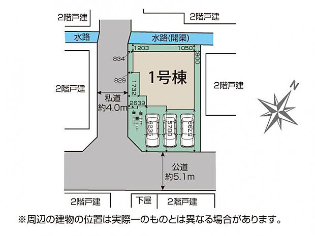 北本市中丸7丁目1棟 区画図