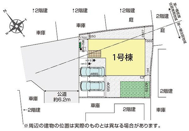 川越市上戸新町6期1棟 区画図