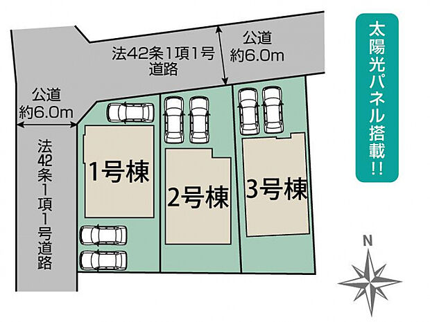 坂戸市芦山町5期3棟 区画図