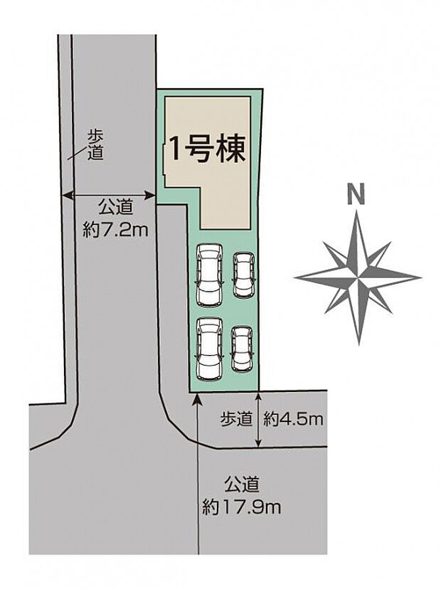 磐田市見付2期1棟 区画図