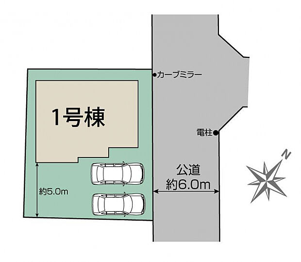 柏市加賀2丁目1棟 区画図