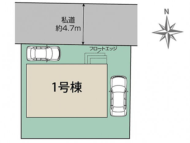 柏市南増尾6丁目2期1棟 区画図