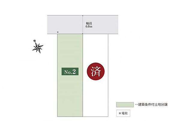 土地を有効活用できる約66坪の2区画の整形地。
