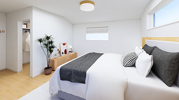 【主寝室】◇9.4帖の主寝室は、上質なくつろぎを提供する贅沢な空間。心からリラックスできるひとときを演出します♪