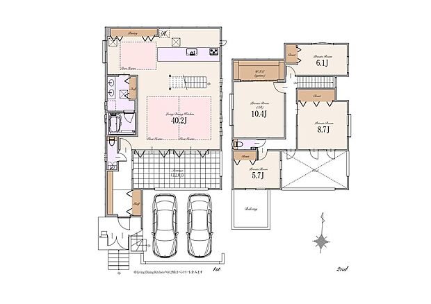 【3LDK+1S】建物面積：186.67m2（外部面積19.64m2含む）