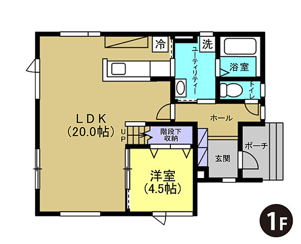 【【建築プラン例】】建物面積:112.21m2
建物代金:2750万円(税込)
※杭工事、分水工事、諸費用別途
※設計プランの参考一例であって、当該プランの採用可否は任意です。