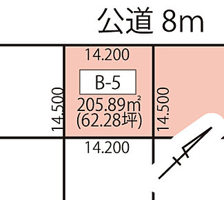 建築設計のしやすい整形地です。 