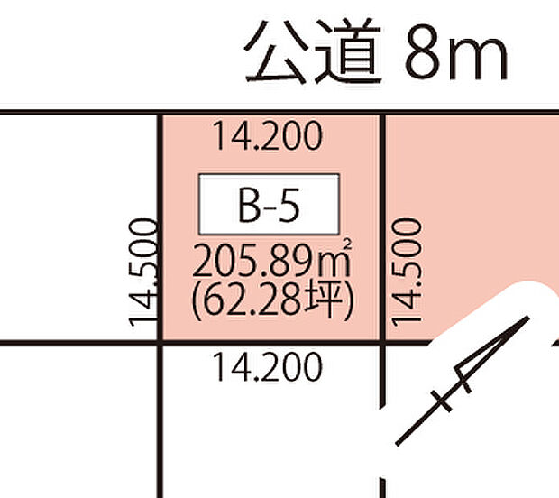 建築設計のしやすい整形地です。