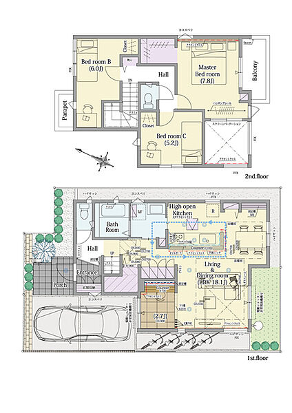 1号棟間取り図