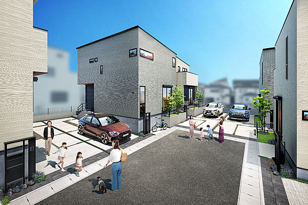 スタイリッシュで開放感ある街並み