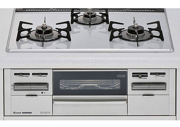 【パールクリスタルコンロ】汚れが落ちやすいようコーティングされた、お手入れのしやすいガスコンロ