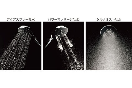 3種類の吐水モード