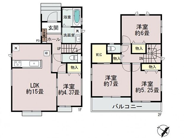 たっぷりの陽光が注がれた明るいリビングは、家族団らんのひと時を包み込みます。