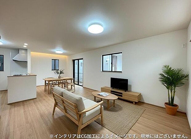 【LDK】※インテリアはCG加工によるイメージです。現地にはございません。