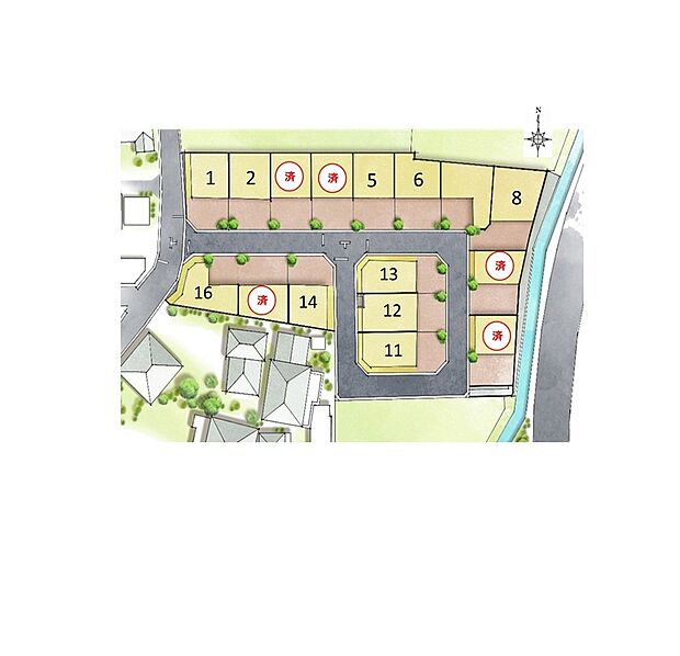 1,912万円 ～2,216万円※区画図には商談中区画も含みます。最新の販売状況は資料請求またはお電話にてお問合せください。