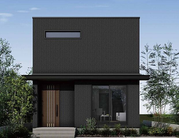 【参考プラン（外観）】建物価格1980万円　建物延床80.41m2　4タイプの外観から好みに合わせて選択いただけます。※このプランの場合、土地価格・建物価格の他に基礎補強工事費、諸費用など約750万円必要です。