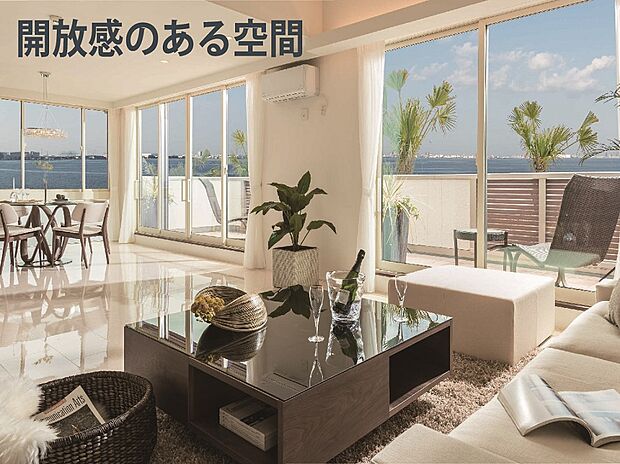 【開放感のある空間】耐震性はそのままに、広さと明るさを実感することができます。