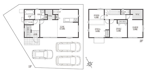 【4LDK+3S(玄関クローク/WIC×2)】月々の支払い例
例1
頭金0円/変動金利0.80%/40年返済
ボーナス払い(年2回)168,259円
月々 約69,156円
例2
頭金0円/変動金利0.80%/40年返済
ボーナス払い(年2回)108,271円
月々 約79,140円