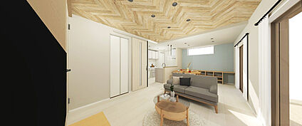 開放感と心地よさがつながるL 字型LDK の暮らし