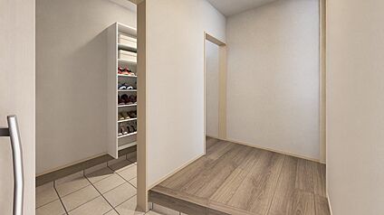 【玄関】玄関クローク/人感センサー照明/電気錠