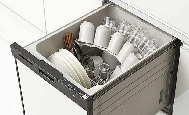 【食器洗い乾燥機】毎日の家事をラクにしてくれるビルトインタイプの食洗機。ラクに食器が出し入れできる引き出しタイプの食洗機です。