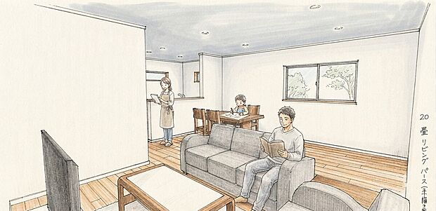 イメージ図
※画像は実際の室内写真に家具・調度品の配置イメージをCG加工したものです。家具品等は販売価格に含まれません。