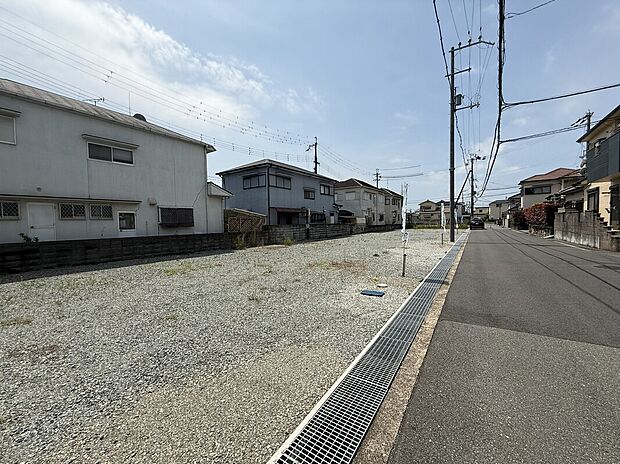 【前面道路から】美乃利　南側側から宅地※2026年4月28日撮影