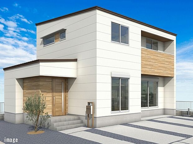 【Ｈ棟　外観予定図】駐車スペース4台