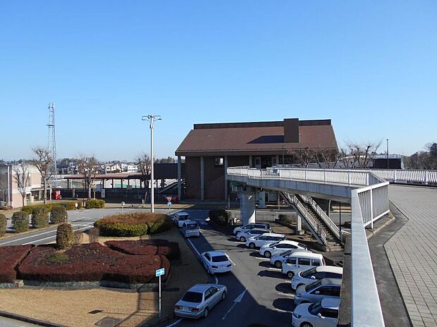 関東鉄道常総線　新守谷駅（約3,170m）