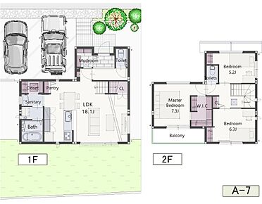 木感と温かみのあるインテリアスタイルが特徴です♪
太陽光発電5.0kw搭載、全館換気システム「ピュア24セントラル」、ハイブリッド給湯システム「エコワン」など充実の設備が揃っています！ 