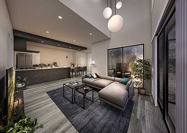 【１２号棟　内観イメージ】家具を入れたイメージです。