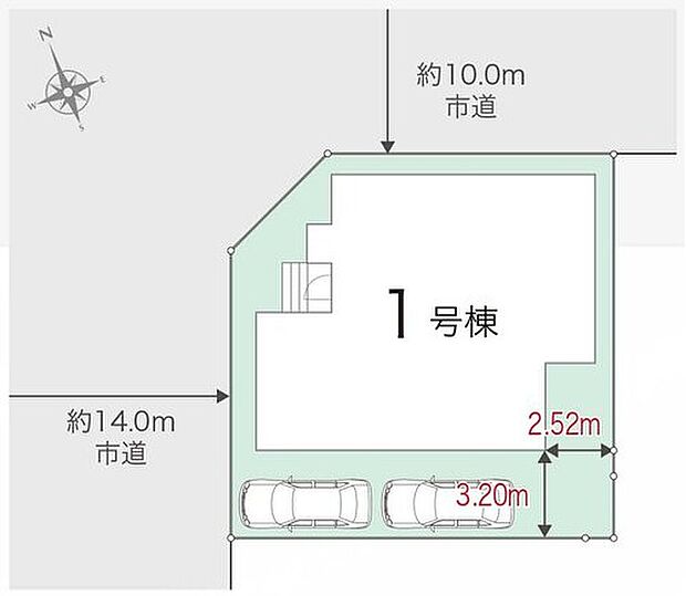4880万円、4LDK、土地面積189.5m2、建物面積104.75m2 区画図