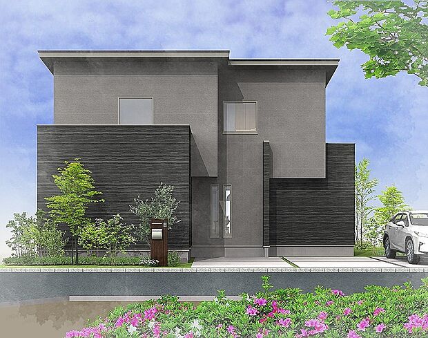 ２階建て外観パース