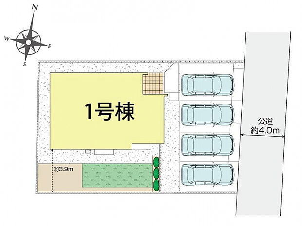 桶川市坂田東1丁目2期1棟 区画図