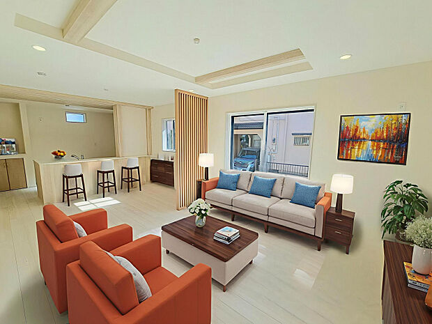 ■LDK（イメージ）※CGで加工しております。家具付き物件ではございません。　