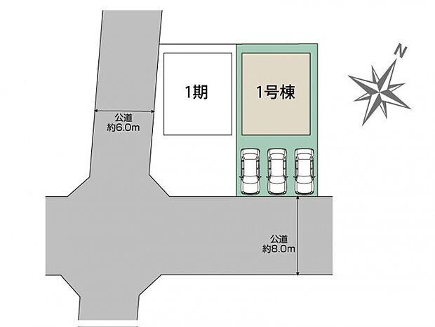 上尾市向山2丁目2期1棟 区画図