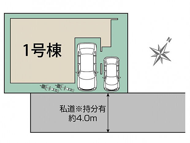 桶川市末広3丁目1棟 区画図