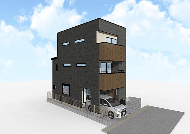 【完成予想図 ※図面を基に描いたもので実際とは異なります。】南向きバルコニー