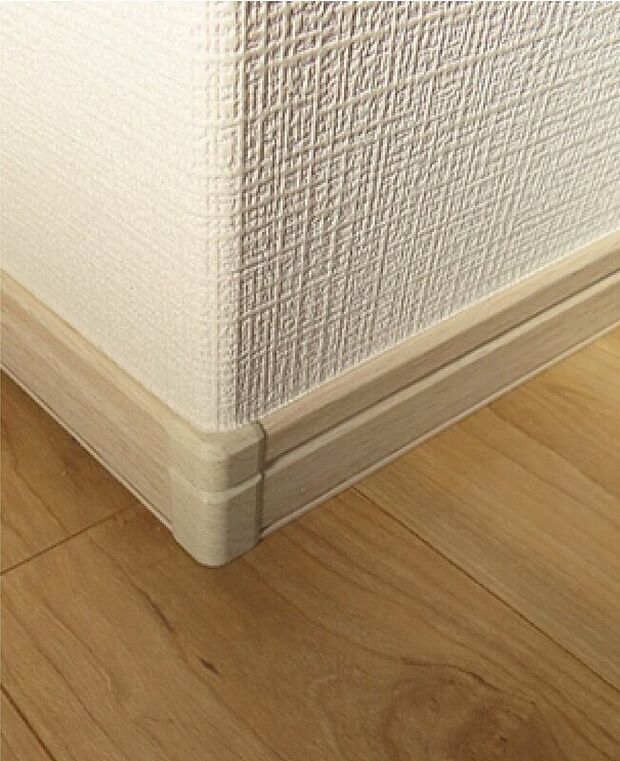 【建物標準仕様】コーナーは角ではなく丸になっています。