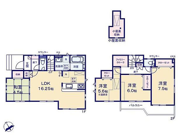 (1号棟)、価格6180万円、4LDK、土地面積100m2、建物面積95.63m2