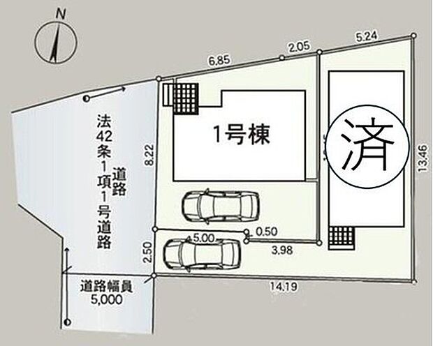 人気の低層住居専用地域は落ち着いた住環境。前面道路は車通りが少ないため、駐車の際にも慌てることがなく安心です♪