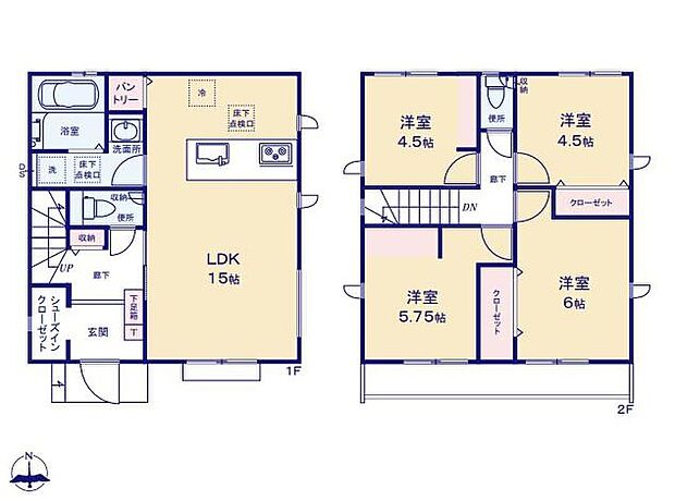 (5号棟)、価格5490万円、4LDK、土地面積110.11m2、建物面積86.94m2
