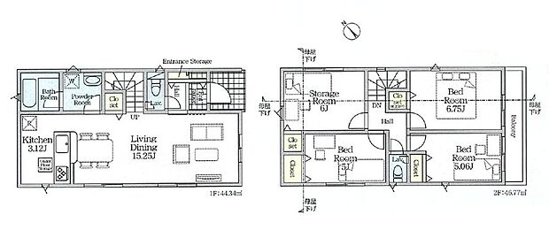 (1号棟)、価格6990万円、3LDK+S、土地面積117.6m2、建物面積91.11m2