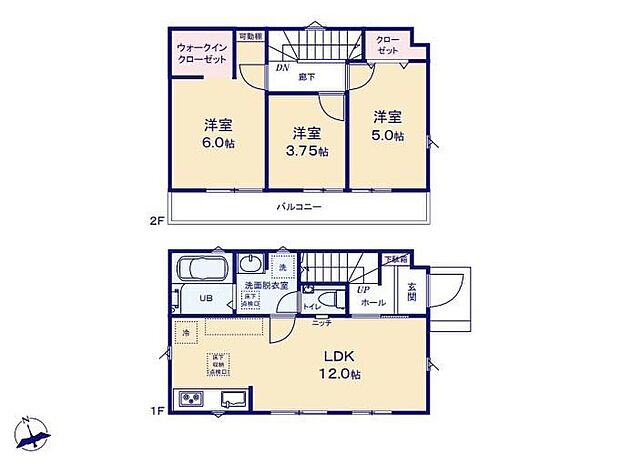 (1号棟)、価格8880万円、3LDK、土地面積82.72m2、建物面積65.82m2 