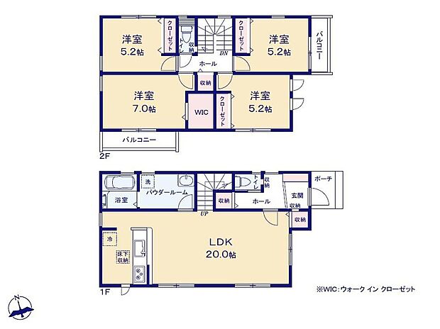 (1号棟)、価格6099万円、4LDK、土地面積136.89m2、建物面積104.34m2