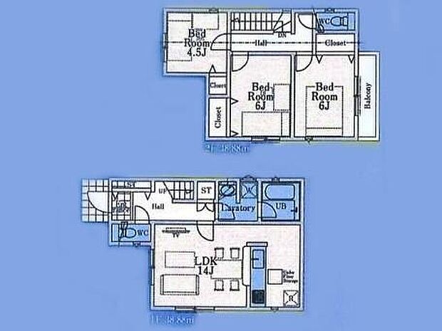 (2号棟)、価格4980万円、3LDK、土地面積96.42m2、建物面積77.76m2 