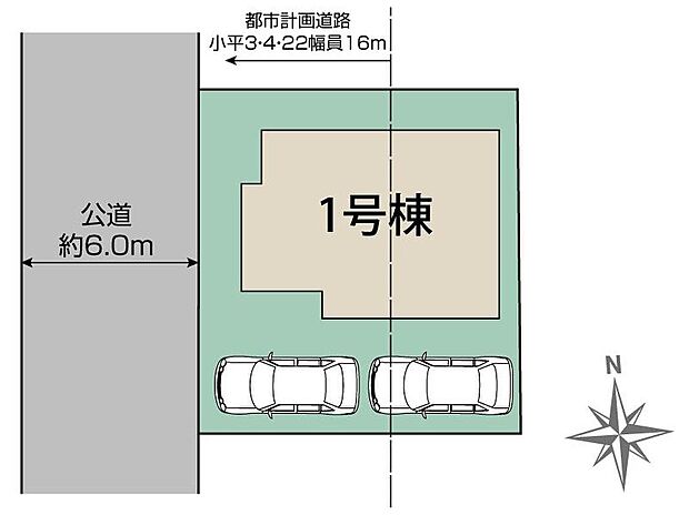 車種により、カースペース2台分ございますので、家族分の自転車を駐輪したり、来客用の駐車スペースとしてもお使いいただけます♪