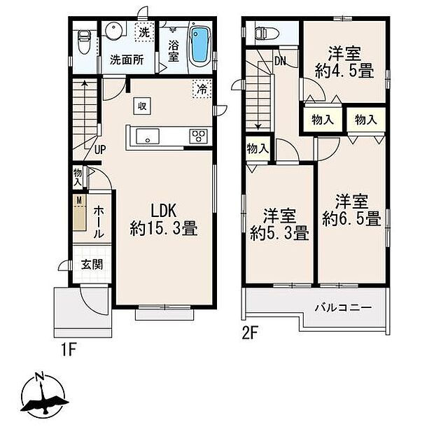 (A号棟)、価格5490万円、3LDK、土地面積101.32m2、建物面積78.76m2
