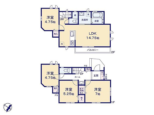 (B号棟)、価格4550万円、4LDK、土地面積126.79m2、建物面積86.11m2